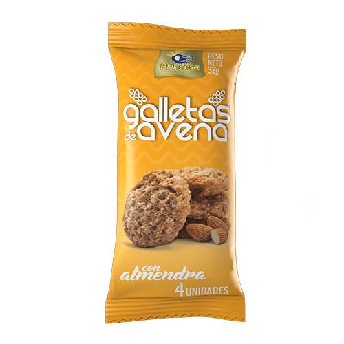 Galletas De Avena Con Almendras Princesa Deliciosamente Saludable 